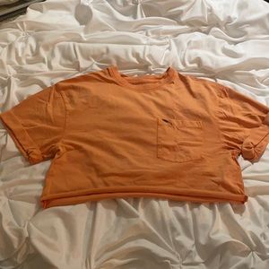Orange cropped t-shirt